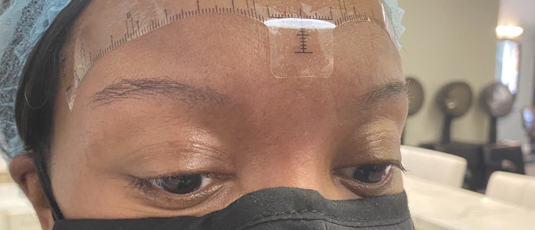 Powder Brows — before